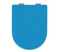 LIQONWAG D Ssoft Close Toilet Seat with Quick Release D-Stoilet Lid Simple Top Fixing for Easy Clean Toilet Seats Wc Seats White Loo Seat Toilet Lid/Blue