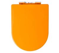 LIQONWAG D Ssoft Close Toilet Seat with Quick Release for Easy Clean Loo Toilet Seat with Adjustable Hinges Thicken D Stoilet Seat/Orange