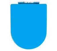 LIQONWAG D Ssoft Close Toilet Seat with Quick Release for Easy Clean Loo Toilet Seat with Adjustable Hinges Thicken D Stoilet Seat/Blue