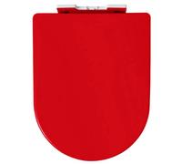 LIQONWAG D Ssoft Close Toilet Seat with Quick Release for Easy Clean Loo Toilet Seat with Adjustable Hinges Thicken D Stoilet Seat/Red