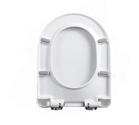 LIQONWAG D Stoilet Seat Soft Close White, Quick Release Toilet Seats, Slow Close, Elongated D Sbathroom Wc Toilet Seat/37 * 46Cm