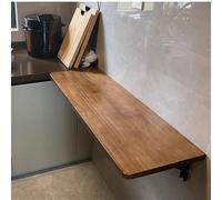 LIQONWAG Foldable Wall Desk - Space-Saving Wall-Mounted Folding Table for Kitchen, Laundry Room, Bathroom & Bedroom - Compact Drop Leaf Design/L60*W30Cm