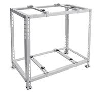 LIQONWAG Heavy Duty Air Conditionerrt Bracket, Universal Floor Stand for Mini Split Units, Galvanized Steel Mounting Base, Double Level Condenser Stand for Heat Pumps/80X45X120Cm