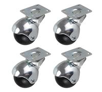 LIQONWAG Heavy Dutyor Wheels,Wheels Forniture,Niture Swivel Wheelser,4Pcs Swivel Ballers Wheels,Nylon-Furniture-Plate-Casters, Galvanized Bracket,Silent,Bea90Kg/4Universal/1.5In