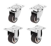 LIQONWAG Heavy Dutyor Wheels,Wheels Forniture,Niture Swivel Wheelser,4Pcs Swivel Plateer Wheels,Rubbernitureor with Brakes,with Screws and 360° Mounting Top Plate/2Swivel+2Stand/1.5In