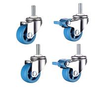 LIQONWAG Heavy Dutyor Wheels,Wheels Forniture,Niture Swivel Wheelser,4Pcs Swivel Stemer,Pa Nylon Materialors,Metalniture Wheel,Threaded Rod Mounting,Silent,Wear-Resis/Universal+Brake/25Mm