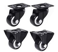 LIQONWAG Heavy Dutyor Wheels,Wheels Forniture,Niture Swivel Wheelser,4Pcs Swivelnitureer Wheelors-Polyurethane,Black,Heavy Duty 360° Top Plates,Double Bearings/Fixed+Universal/2In