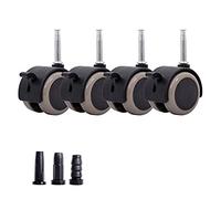 LIQONWAG Heavy Dutyor Wheels,Wheels Forniture,Niture Swivel Wheelser,Set of 4 Child Criber Rubber Swivel Cotwith Brakes,2"Niture Wheel, Crib Wheel Accessories/Black