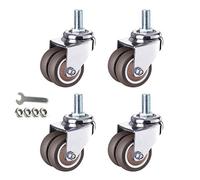 LIQONWAG Heavy Dutyor Wheels,Wheels Forniture,Niture Swivel Wheelser，Swivel Stemer Wheels,Rubbernitureor,Heavy Duty Industrialer,Double Wheel,Max Capacity 300Kg/4Universal/2In