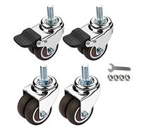 LIQONWAG Heavy Dutyor Wheels,Wheels Forniture,Niture Swivel Wheelser,Swivel Stemer Wheels,Rubbernitureor,Heavy Duty Industrialer,Double Wheel,Max Capacity 300Kg/2Universal+2Brake/1.5In