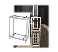 LIQONWAG Outdoor Air Conditioner Mounting Bracket Heavy Duty Ground Stand for Ductless Mini Split Ac Heat 450 Lbs Load/Lift/Shockproof Design No Drill Acrt Bracket Air Conditionerrt/White/90*40*120Cm