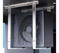 LIQONWAG Outdoor Air Conditioner Mounting Bracket Wall Mount Mini Split Ductless Air Conditioner Standrust Galvanized Steel Condenser Stand Base,Heavy Duty Air Conditioner Bracket/1.5-2P