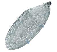 LIQONWAG Resin Toilet Seat Elongated, Heavy Duty Glitter Toilet Seat Soft Close with Quick Release, Glitter Cover Acrylic Toilet Seats/Transparent Sier