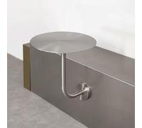 LIQONWAG Round Bar Table, Counter Bipub Tables 40Cm/50Cm Stainless Steel Top for Home Office Cafe, Circular Cocktail Tables, Wall Mounted Dining Table/50 * 50 * 45Cm
