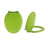 LIQONWAG Round Toilet Seat 360 * 410Mm, Colored Soft Close Toilet Seat with Quick Release and Adjustable Hinges Round Sfor Easy Installation and Cleaning/Green