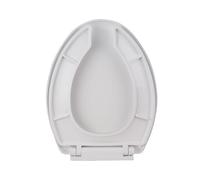 LIQONWAG Round Toilet Seat Open Front Toilet Seat Soft Close and Provide The, Round, Polypropylene Material, White/36.5 * 45Cm