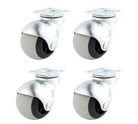 LIQONWAG Silent Universal Pulley, Baller Wheel Forniture, Swivel Sphericaler, Vintageer Wheels, for Desk, Chair, Trolley, 4 Pack/1.5 inch