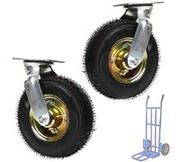 LIQONWAG Swiveler Wheel, Fixed Heavy Duty Industrialer, 6/8/10 Inch, Shock Absorption, Puncture Proof Wheel, Trolley Industrial Transport Wheel, Replacement Tires/Swivel/150Mm/6In