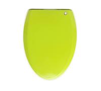 LIQONWAG Toilet Seat Elongated Slow-Close Toilet Seat with Non-Slip Seat Bumpers, Easy to Install and Clean Oval Toilet Seats, Removable/Green
