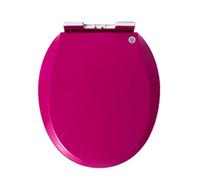 LIQONWAG Toilet Seat Round Color Soft Close Toilet Seat with Quick Release for Easy Clean, Colored Toilet Seat with Top Fixed Hinges, O Stoilet Seat 360 * 410Mm/Purple