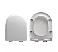 LIQONWAG V/D/U Shaped Toilet Seat, Thickened Pp Household Universal Toilet Seat, Soft Close Toilet Seat Cover with Adjustable Hinges and Quick Release for Easy to Clean/44 * 35Cm