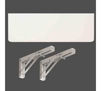 LIQONWAG Wall Mounted Folding Table for Laundry Room, Home Office & Kitchen - Space-Saving Fold Down Desk, Versatile Workbench for Study & Organizing./C/60 * 40Cm/24 * 12In