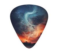 Liquefied clouds2 Patterned Guitar Picks - 12-Piece Set with 3 Different Thicknesses, Suitable for Electric and Acoustic Guitars