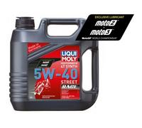 Liqui Moly 100% Synthetic 4T 5W-40 Street Race Motor Oil - 4L Bottle