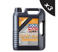 Liqui Moly 10W40 Engine Oil 15L Leichtlauf Performance 2536 ACEA A3 B3 MB 229.1