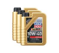 Liqui Moly 10W40 Leichtlauf 10W-40 Semi Synthetic Engine Oil Acea A3/b4 3X1L