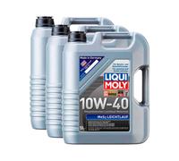 Liqui Moly 10W40 Semi-Synthetic Engine Oil Mos2 Leichtlauf Acea A3 B4 3X5L