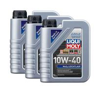Liqui Moly 10W40 Semi-Synthetic Engine Oil Mos2 Leichtlauf Acea A3 B4 Api Sl 3L