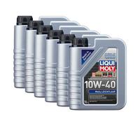 Liqui Moly 10W40 Semi-Synthetic Engine Oil Mos2 Leichtlauf Acea A3 B4 Api Sl 6L