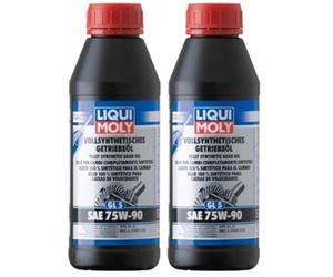 Liqui Moly 1413 GL 5 SAE 75 W-90 Fully Synthetic Gear Oil, 500 ml (Pack of 2)