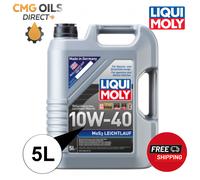 LIQUI MOLY (2184) 10W40 A3/B4 5L MOS2 LEICHTLAUF API SL/CF MAGNATEC