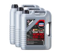 Liqui Moly 5W30 Fully Synthetic Engine Oil Top Tec 4300 Acea C2/c3 Api Sp 3X5L