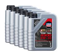 Liqui Moly 5W30 Fully Synthetic Engine Oil Top Tec 4300 Acea C2/c3 Api Sp 6X1L