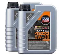 Liqui Moly 5W30 Fully Synthetic Engine Oil Top Tec 504 / 507 Longlife 3 2X1L