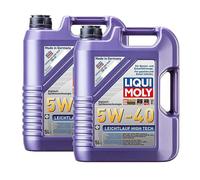 Liqui Moly 5W40 Engine Oil Acea A3/b4 Leichtlauf High Tech Mb229.5 Bmw 10L