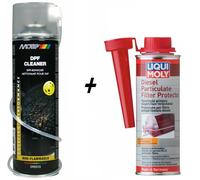 Liqui Moly Diesel Particulate Filter Protector & Motip DPF Cleaner Spray 500ml