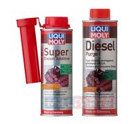Liqui Moly Diesel Purge Treatment + Super Diesel Additive Injector Cleaner New