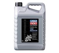 Liqui Moly Fork Oil 10W medium 5l 1606 for telescopic forks | Reduces shear loss and foaming, protects against corrosion and wear; compatible with motorcycles, mopeds and scooters