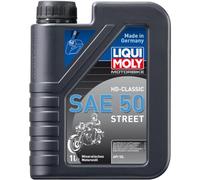 Liqui Moly HD Classic Engine Oil SAE 50 1L for Harley-Davidson | Mineral, suitable for 4-stroke engines, OEM ref 1572 compatible with classic motorcycles