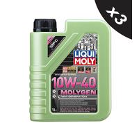 Liqui Moly Molygen Fully Synthetic High Performance 10W40 Engine Oil 3x1L