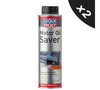 Liqui Moly Motor Oil Saver Treatment Stop Smoke Rubber Seal 2x300ml