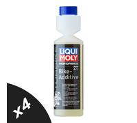 Liqui Moly Motorbike Scooter 2T Bike Additive Fuel System Cleaner 4x250ml