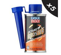 LIQUI MOLY Octane Booster Plus Performance Petrol Fuel Additive Treatment 5x200ml
