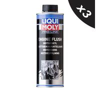 Liqui Moly Pro-Line Professional Engine Flush Petrol & Diesel Cleaner 3x500ml