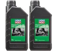 LIQUI MOLY Saw Chain Oil 100 | 1 L | Garden tool oil | SKU: 1277 (Pack of 2)