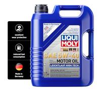 LIQUI MOLY Smooth running high tech 5W-40 | 5 L | synthesis technology engine oil | item number: 3864, colourless